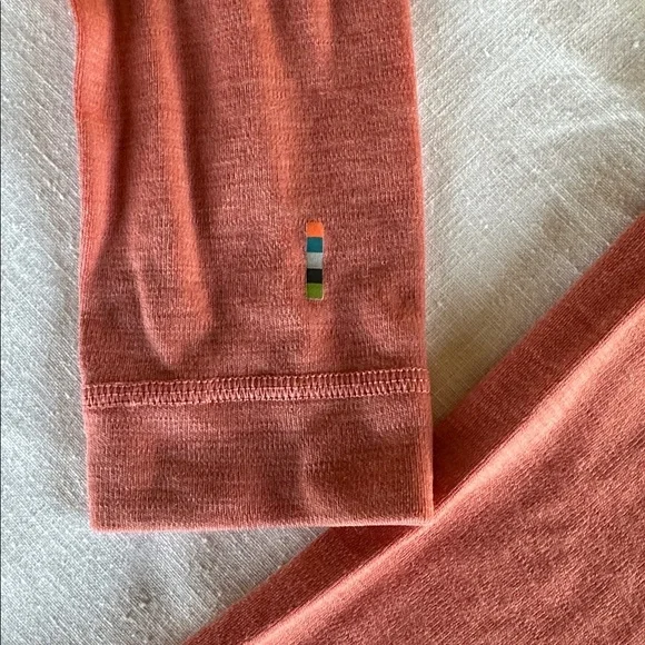 Smartwool Merino 250 Baselayer 1/4 Zip Peach L - Picture 9 of 9